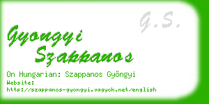 gyongyi szappanos business card