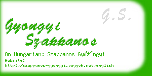 gyongyi szappanos business card